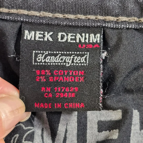 Mek Denim USA Jeans Women's 30x36(34) Oaxaca Boot Cut Flap Pocket - Picture 14 of 16